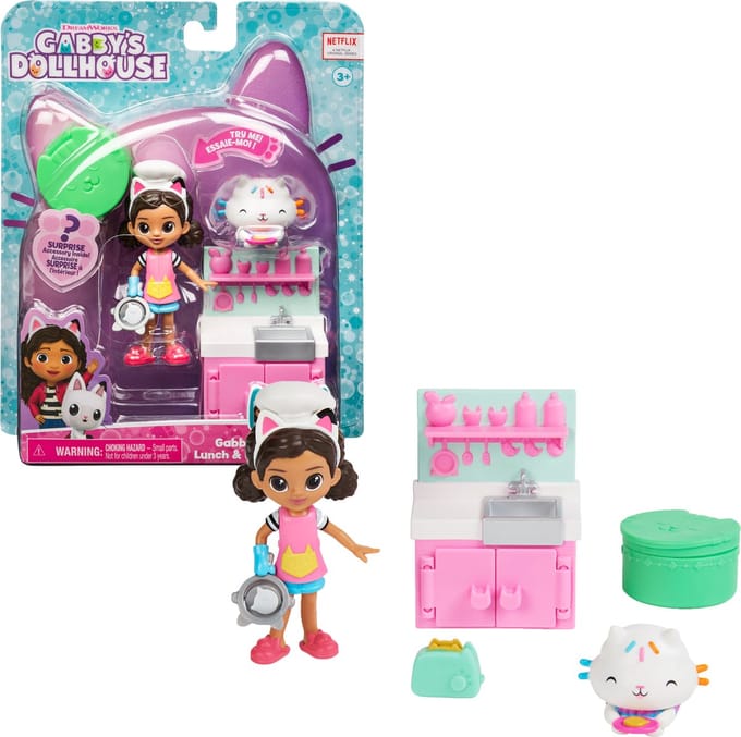 Spinmaster Gabby' Dollhouse Keuken Speelset met Gabby & Cake