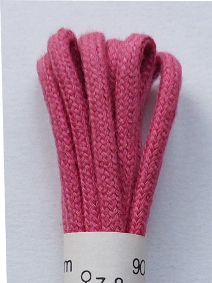 Ronilux Veter - Rose - Rond - Koord Veters - Lengte 90 cm - Dikte 3,5 mm - Schoenveter