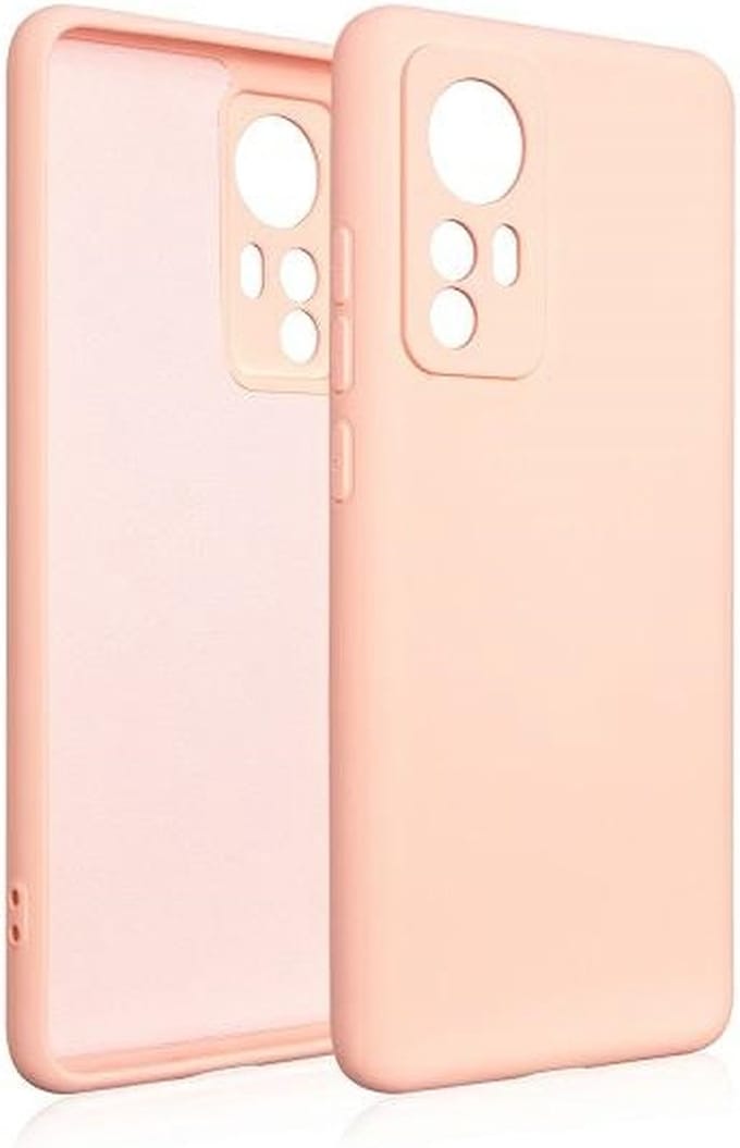 Beline Silicone Serie - Telefoonhoesje - Xiaomi 12 - Rose Goud - Antislip