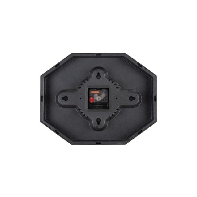Karlsson - Wandklok Modern Factory Octagon - Mocha brown & black