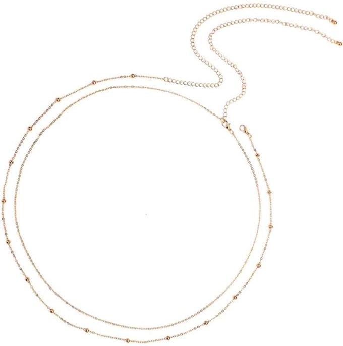 Dailygoody - Dames Buikketting - Verstelbare Tailleketting - Gouden