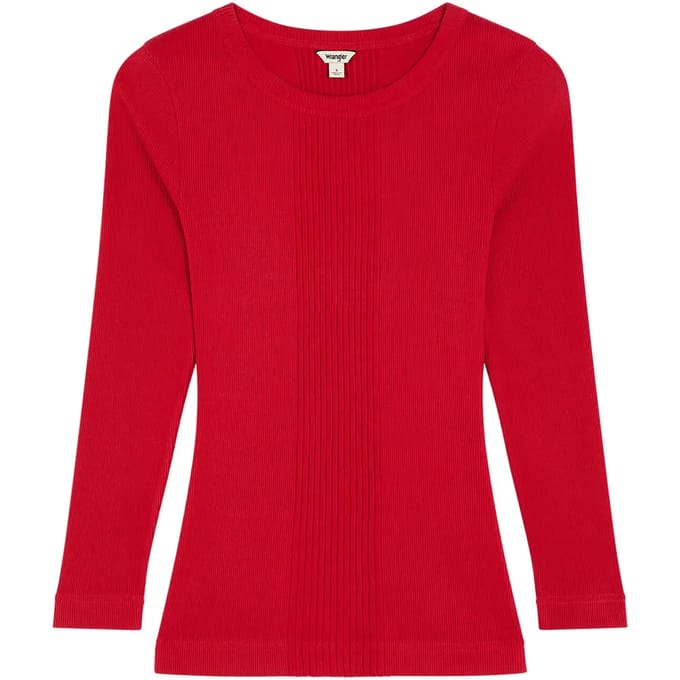 Dames-T-shirt met lange mouwen Wrangler Variegated