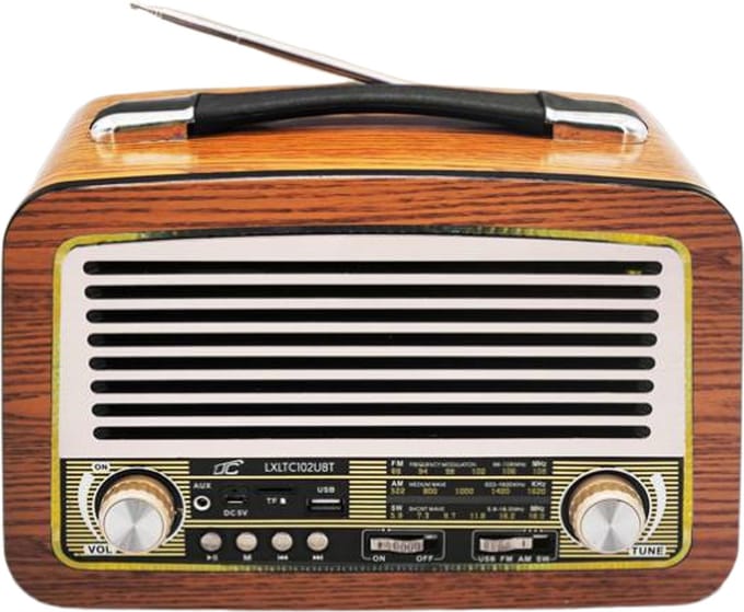 LTC - Draagbare radio | Telescopische antenne | Bluetooth FM/AM/SW, Olza Retro