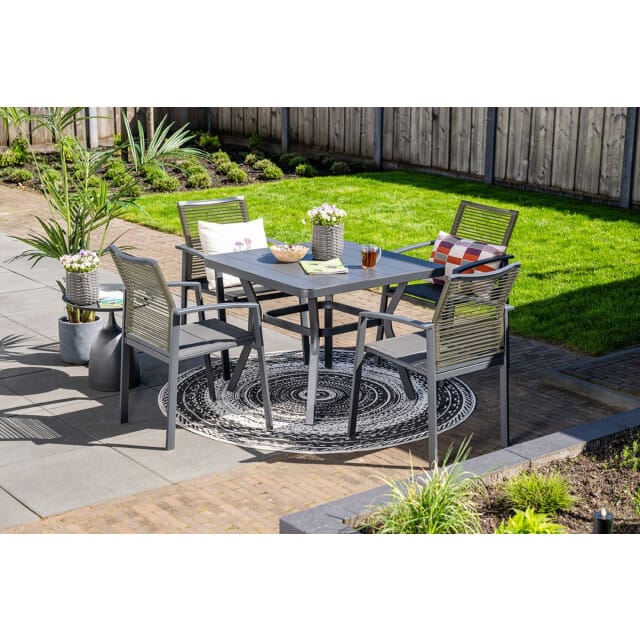 Garden Impressions Cosmo dining fauteuil rope natural gevuld textileen