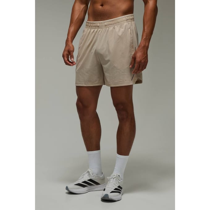 Geperforeerde Hardloopshort Common Pace 5 Inch | Taupe | Size Small