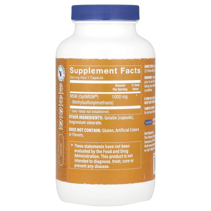 MSM met Optimsm®, 1.000 mg, 240 Capsules