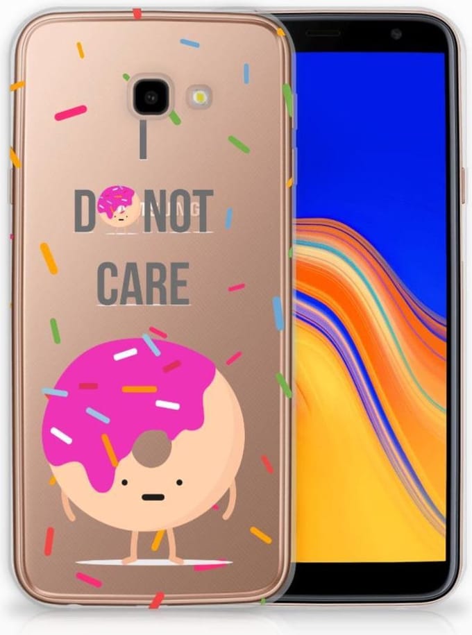 Samsung Galaxy J4 Plus (2018) Siliconen Case Donut Roze