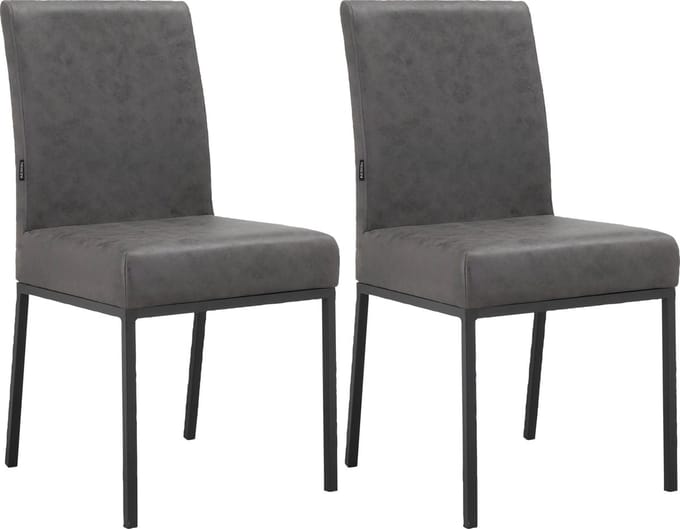 Dax-Eetkamerstoel - 2 Pack - Antraciet