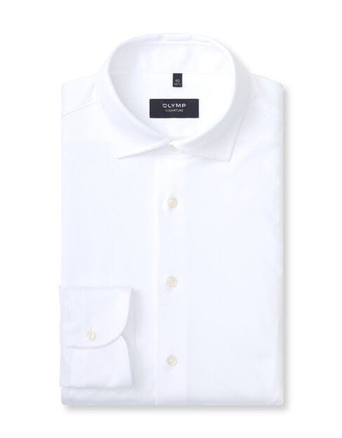 OLYMP Signature Overhemd, Tailored Fit, Signature Kent, Wit