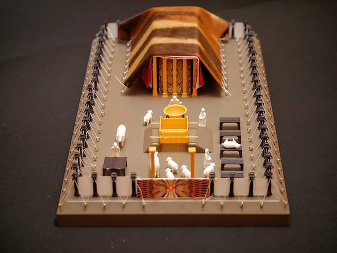 RaoNEE Het Tabernakel Modelbouwkit Les- en Leermiddel Eenvoudig te Monteren Schaalmodel Oude Testament model - - 190 -