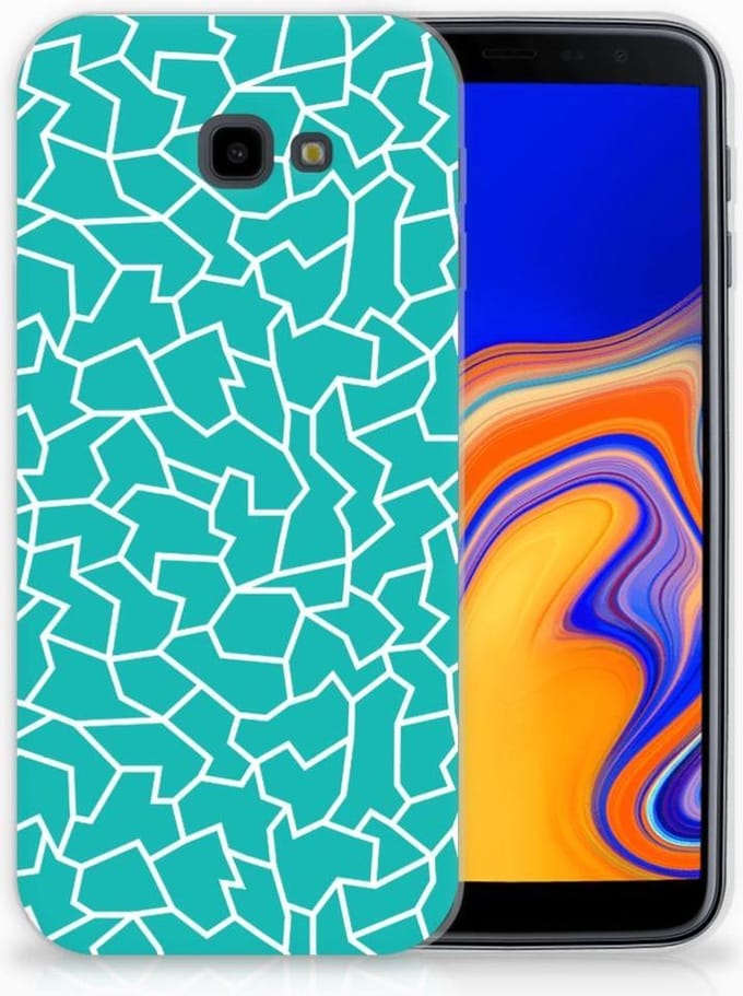 Samsung Galaxy J4 Plus (2018) Hoesje maken Cracks Blue