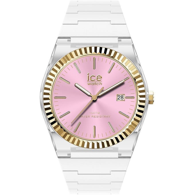 Ice Watch ICE power - PW1 - White clear pink 024774 Horloge - Siliconen - Wit - Ø 36 mm
