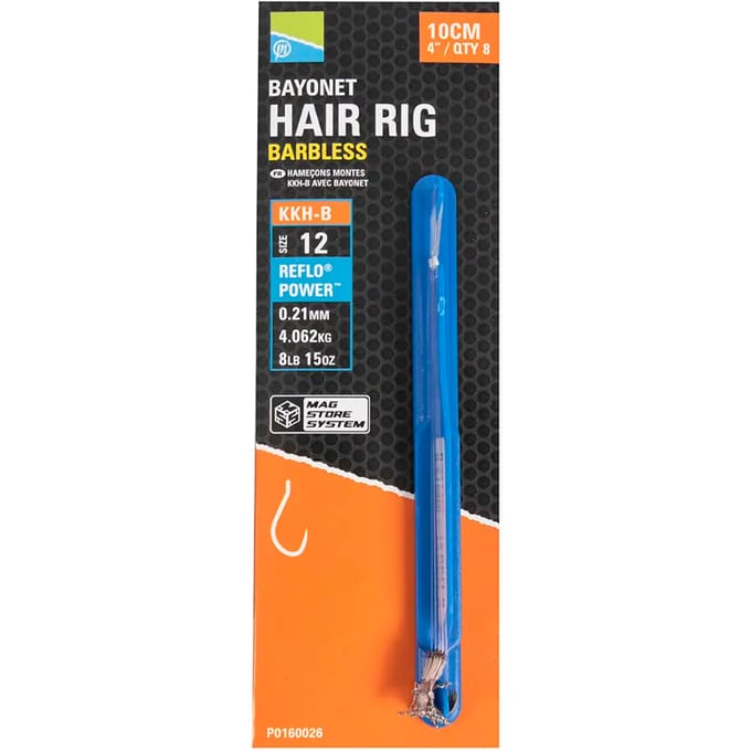 Gemonteerde haken Preston kkh-b bayonet hair rigs (x8)