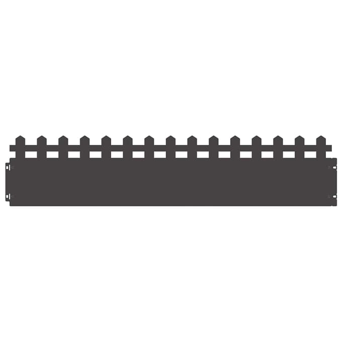 vidaXL - Gazonranden - 10 - st - 103 - x - 0,05 - x - 22 - cm - Staal - Zwart