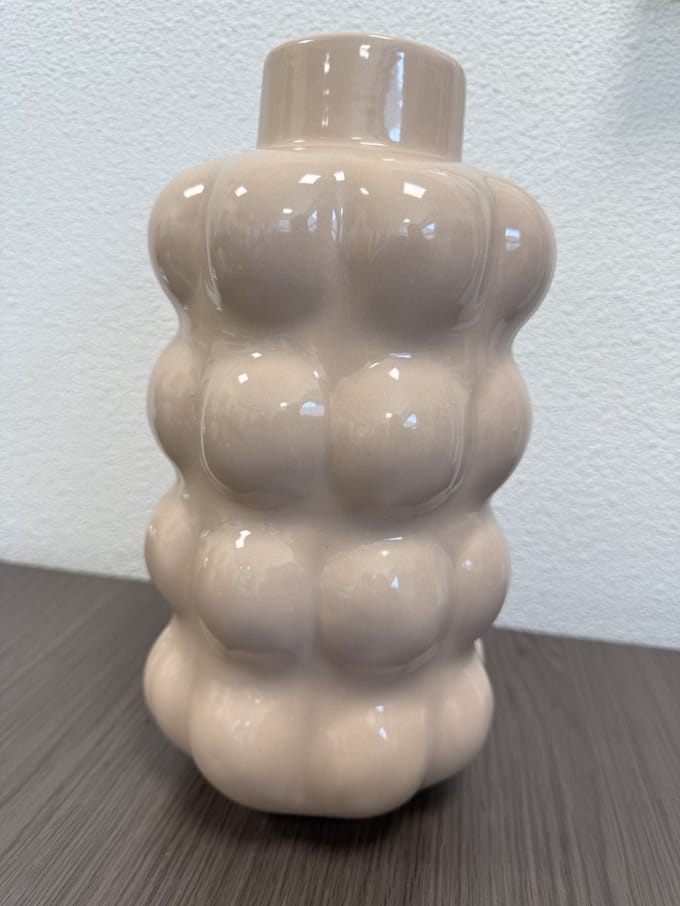 Mica vaas beige 30 cm