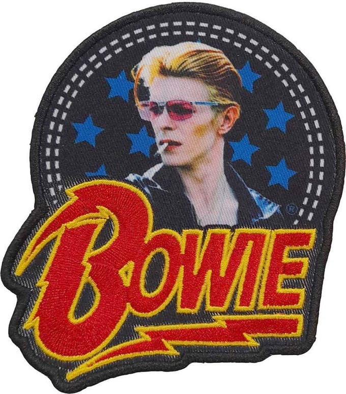 David Bowie - Smoking Woven Logo Patch - Multicolours