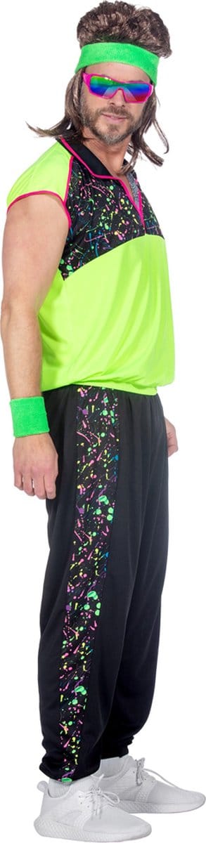 80's Trainingspak neon heer maat S