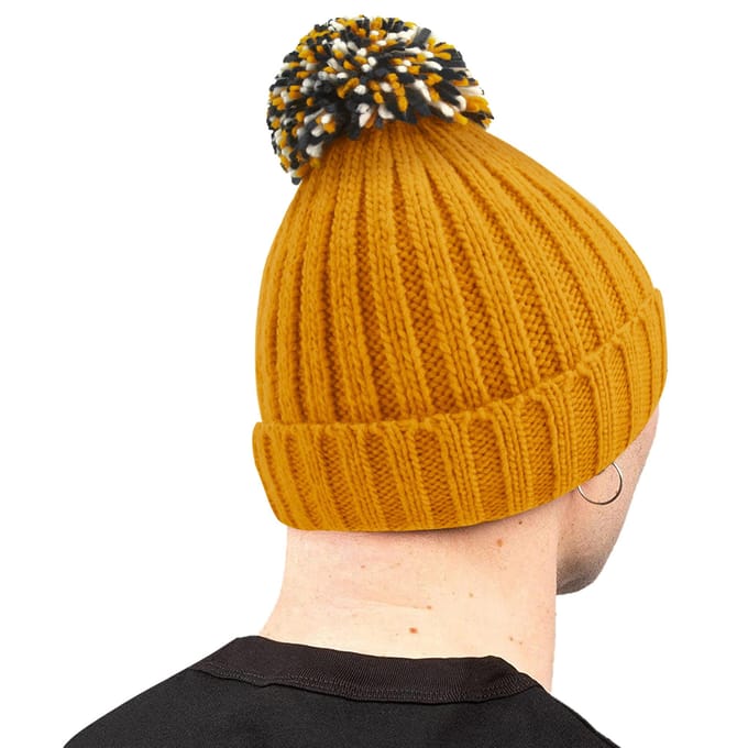 Beechfield Unisex Hygge muts voor volwassenen (Mosterd Geel)