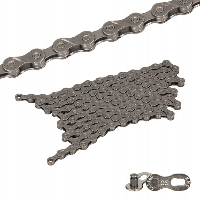 KMC X9 Chain Grijs 124 shakels met quick-link