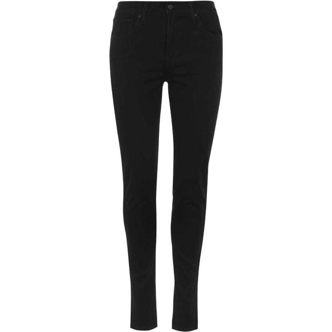 Levis Dames/Dames 721 Denim Skinny Jeans (Zwart)