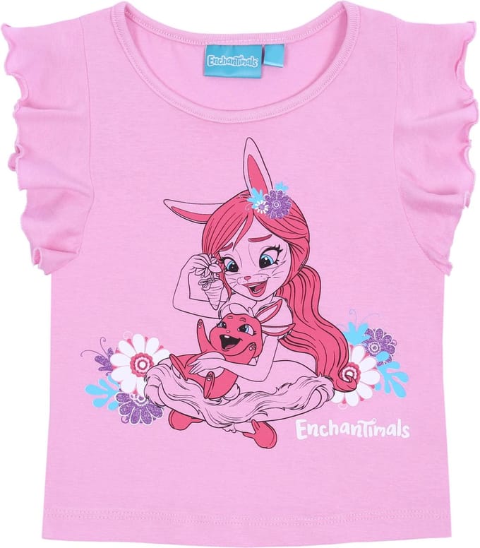 Roze meisjes-T-shirt Bree Bunny ENCHANTIMALS