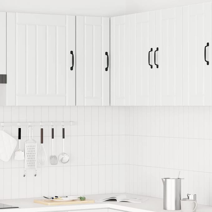 vidaXL - Keukenwandhoekkast - Lucca - bewerkt - hout - wit