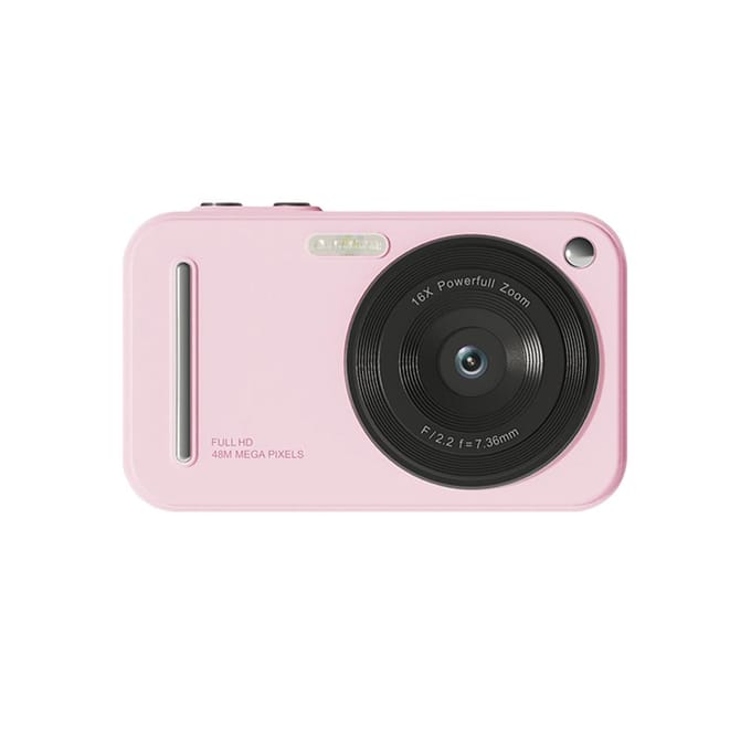 1080P Digitale Camera Digitale Videocamera 48MP 2,4 Inch IPS Scherm Autofocus 16x Digitale Zoom roze