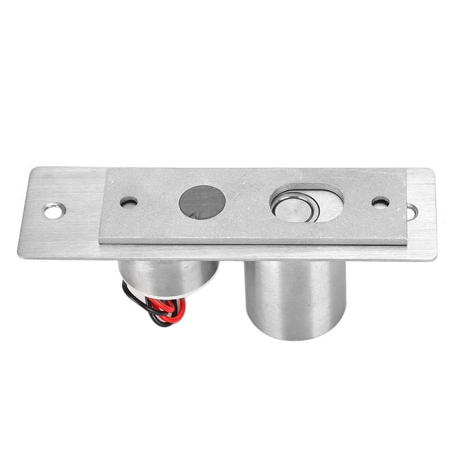 DC12V 2-draads Mini Ingebouwd Elektrisch Boutslot Glazen Deur Beveiliging Toegangscontrolesysteem white
