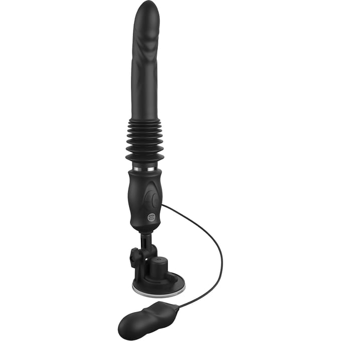 Pipedream - Fetish Fantasy - Ultimate Silicone Thruster - Stotende Vibrator met Handvat - Zwart