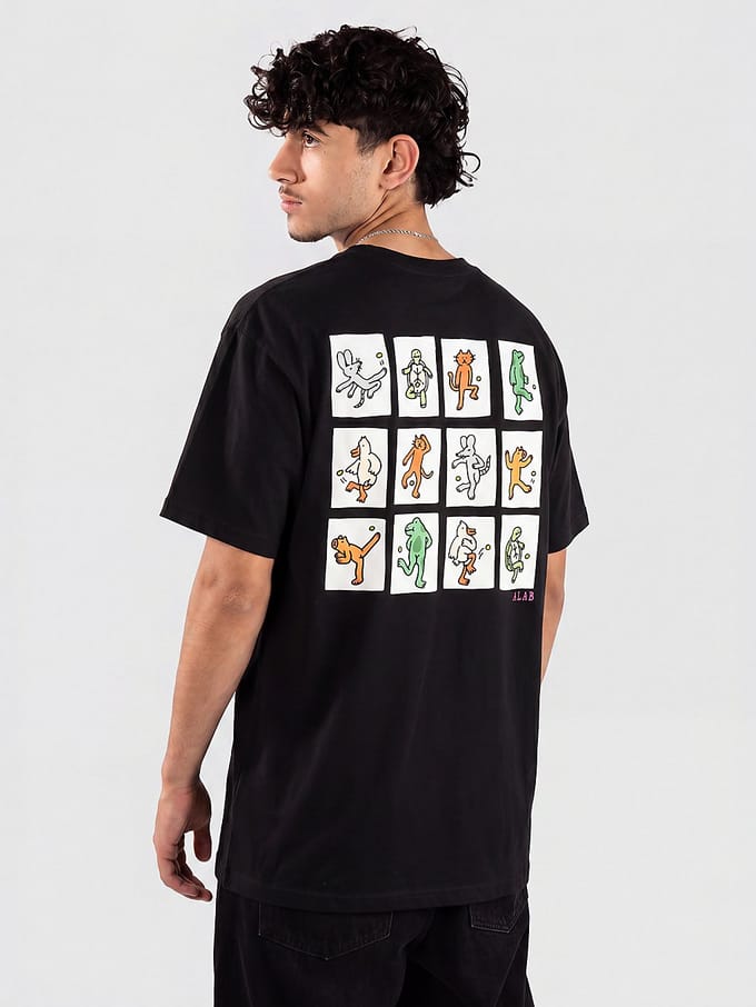 A.LAB Foot Bag Squad T-Shirt zwart