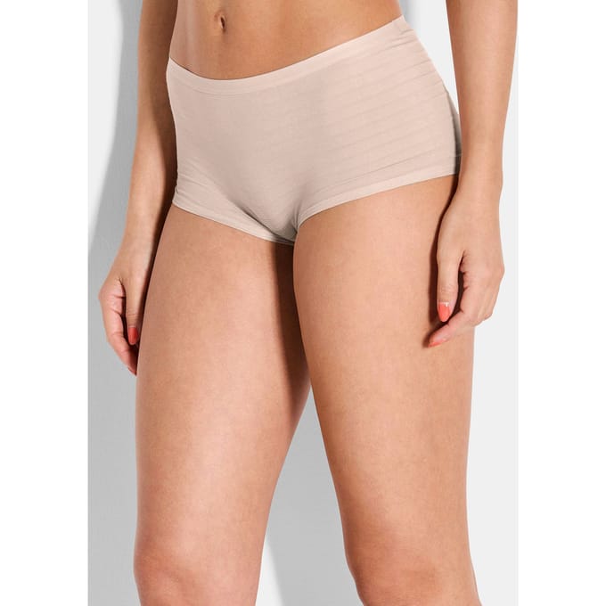 Hipster in gestreepte look - beige - Gr. 38 van Goldner Fashion