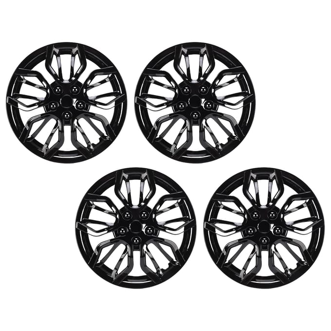 4 Stuks 14 Inch Naaf Vol Stijlvolle Look Past op R14 Wiel Afdekking voor de Meeste Auto's Vrachtwagen SUV black