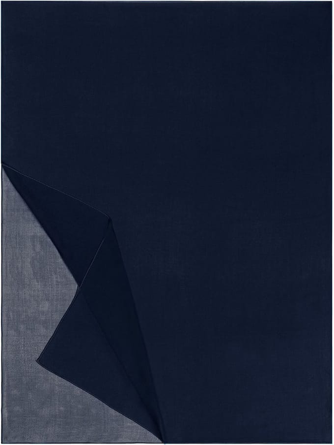ROECKL Sjaal Classic Georgette Scarf Navy Donkerblauw