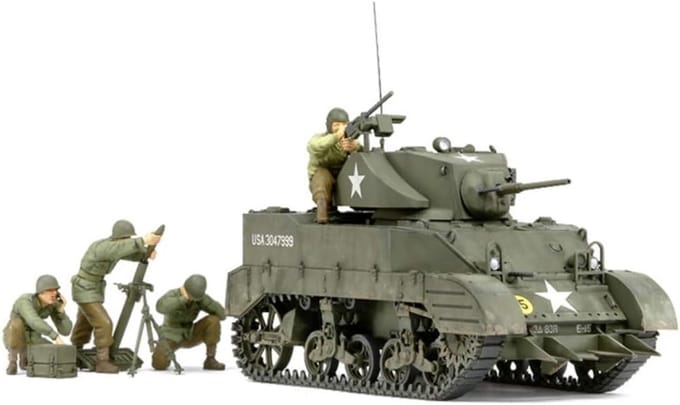 Lichte Tank Modelbouwset M5A1 voor Duitstalige Geschiedenisenthousiastelingen (1:35)