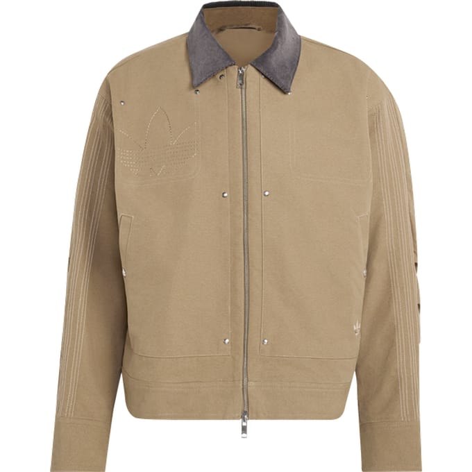 Adidas Premium Essentials Bomber Jacket Jassen Heren - Beige - Maat L - Katoen Jersey