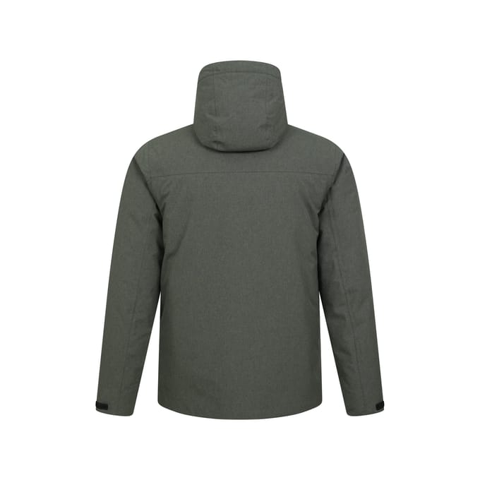 Mountain Warehouse Waterdichte gewatteerde heren Tempest Jacket (Kaki Groen)