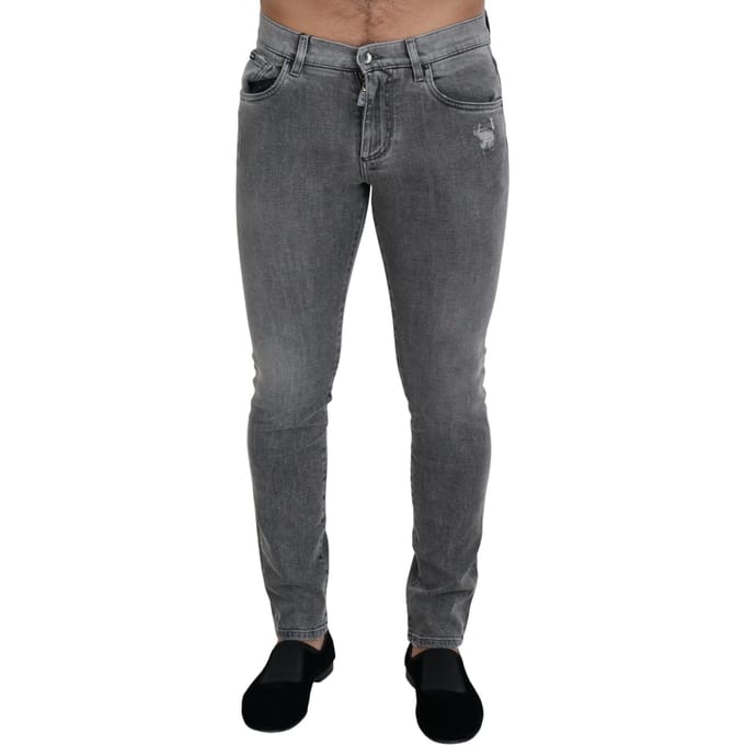 Slim Fit Versleten Jeans