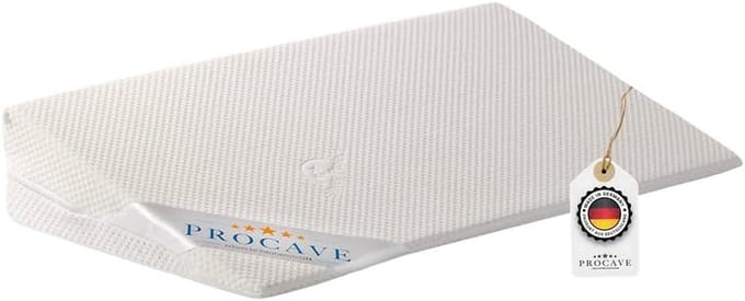 Bedwig met overtrek - Wigkussen Schuim - Ergonomisch Zitten - Silver Protect Doek - 90x45x15 cm - Wit