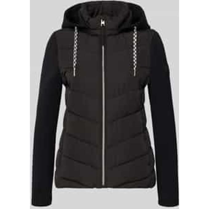 Slim Fit gewatteerd jack met gevoerde opstaande kraag
