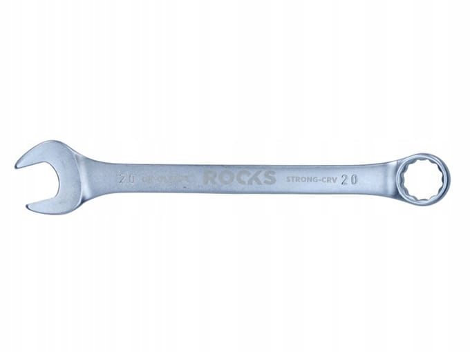 ROOKS Ringsleutel 20 mm - 31CrV3 staal, dubbel chroom, DIN 3113A