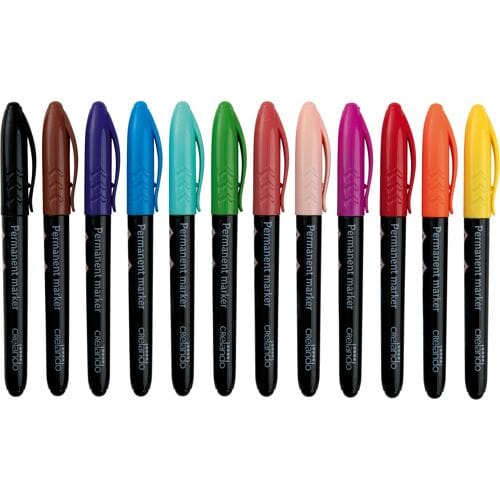 CRELANDO Permanent markers, brushliners of fineliners (Permanente stiften)