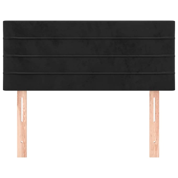 vidaXL - Hoofdbord - 90x5x78/88 - cm - fluweel - zwart