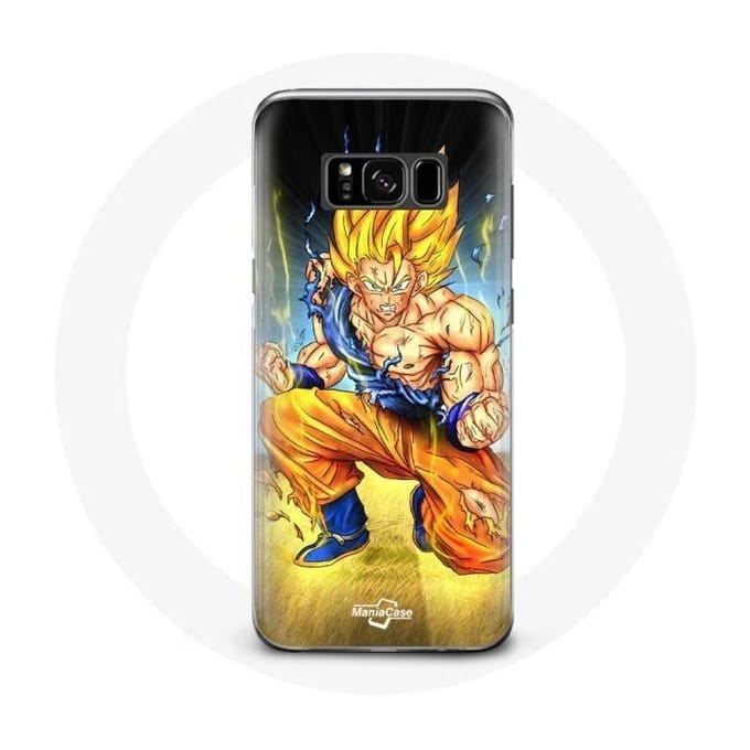 Coque pour Samsung Galaxy S8 plus Son goku dragon ball corps enervé