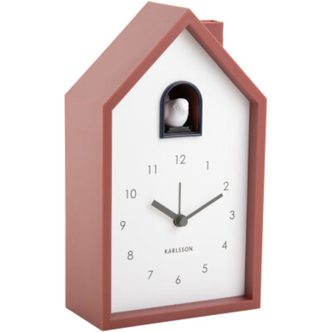 Karlsson wekker modern cuckoo rode oker