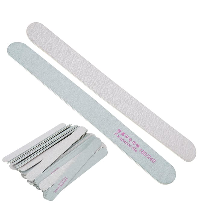 50 stuks Nagelfreesjes Dubbelzijdig 180240 Korrel Nagels Bufferen Freesjes voor Thuis Nagelsalon white