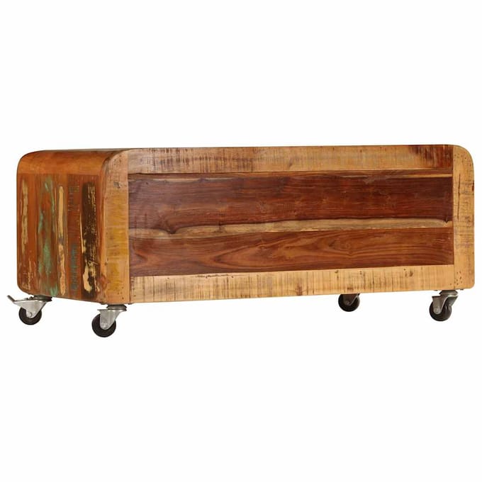 vidaXL - Salontafel - 85x55x40 - cm - massief - gerecycled - hout