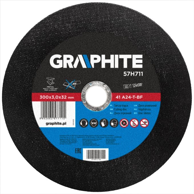 GRAPHITE 41 A24-T-BF - Metalen Snijschijf - 300mm