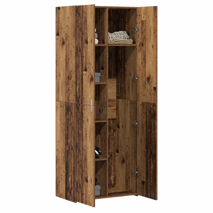 vidaXL - Highboard - Oudhout - 70 - x - 42,5 - x - 185 - cm
