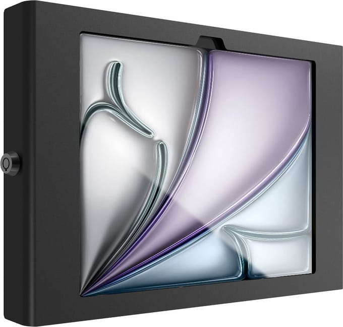 Maclocks iPad Air M2 11" (2024), Apex Secured Enclosure Wall Mount - Black