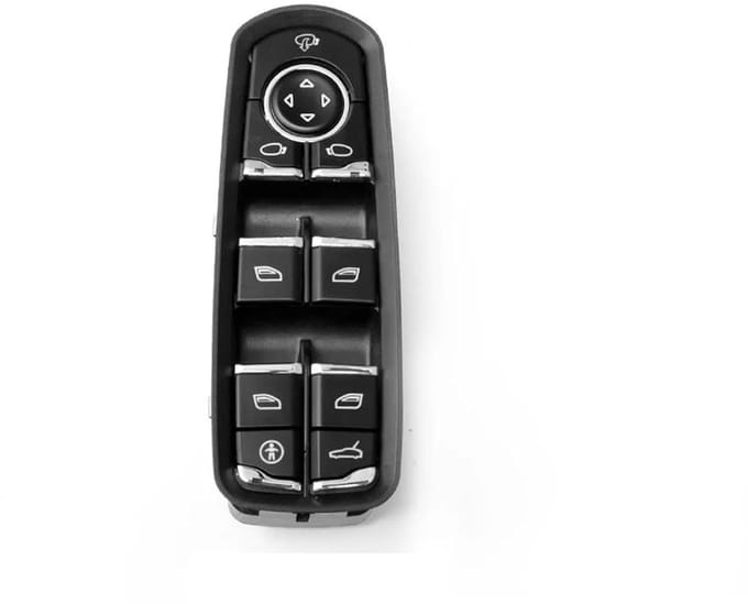 Raamknop - Vensterschakelaar - Auto Bediening - Directe Vervanging - 1x1x1 cm - Zwart